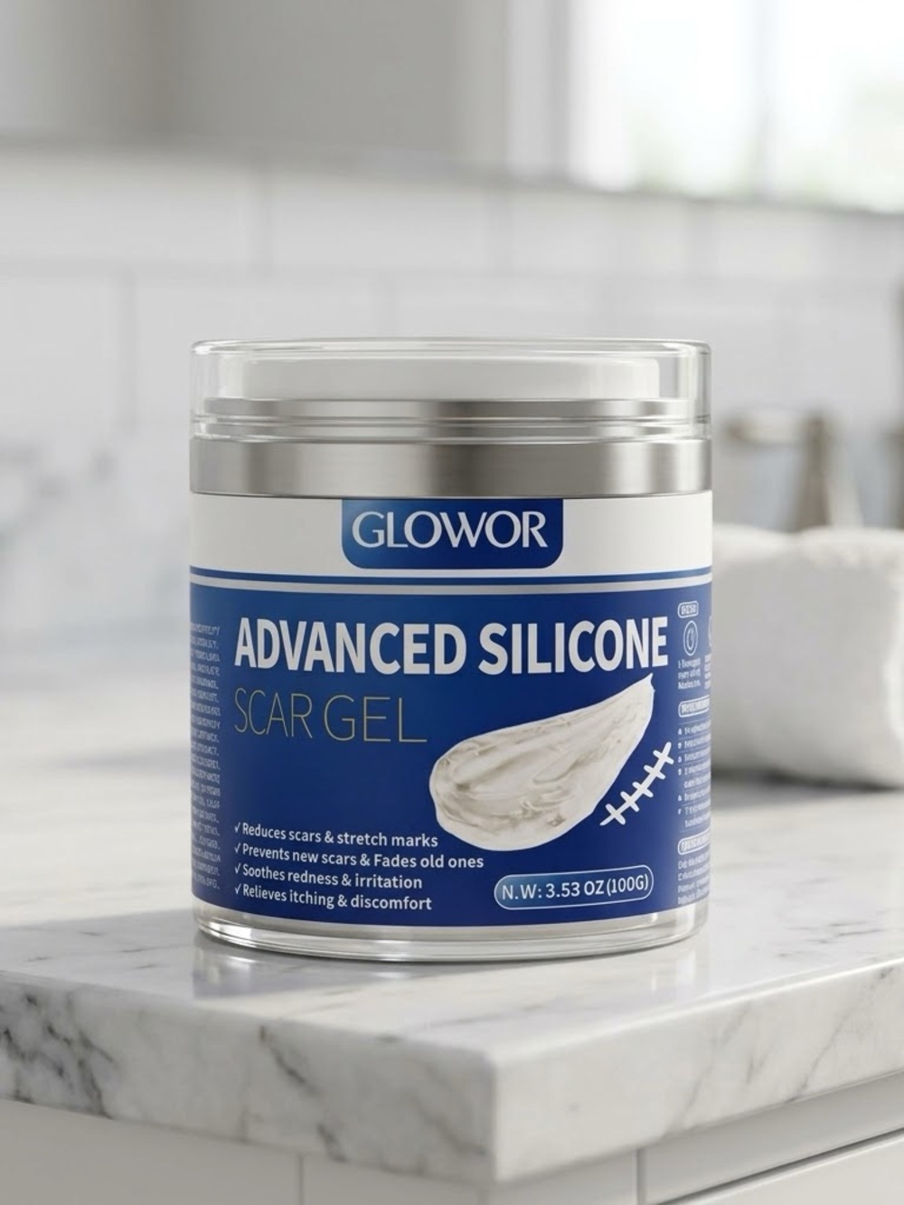 Advanced Silicone Scar Gel for Face and Body 3.53 oz NWT